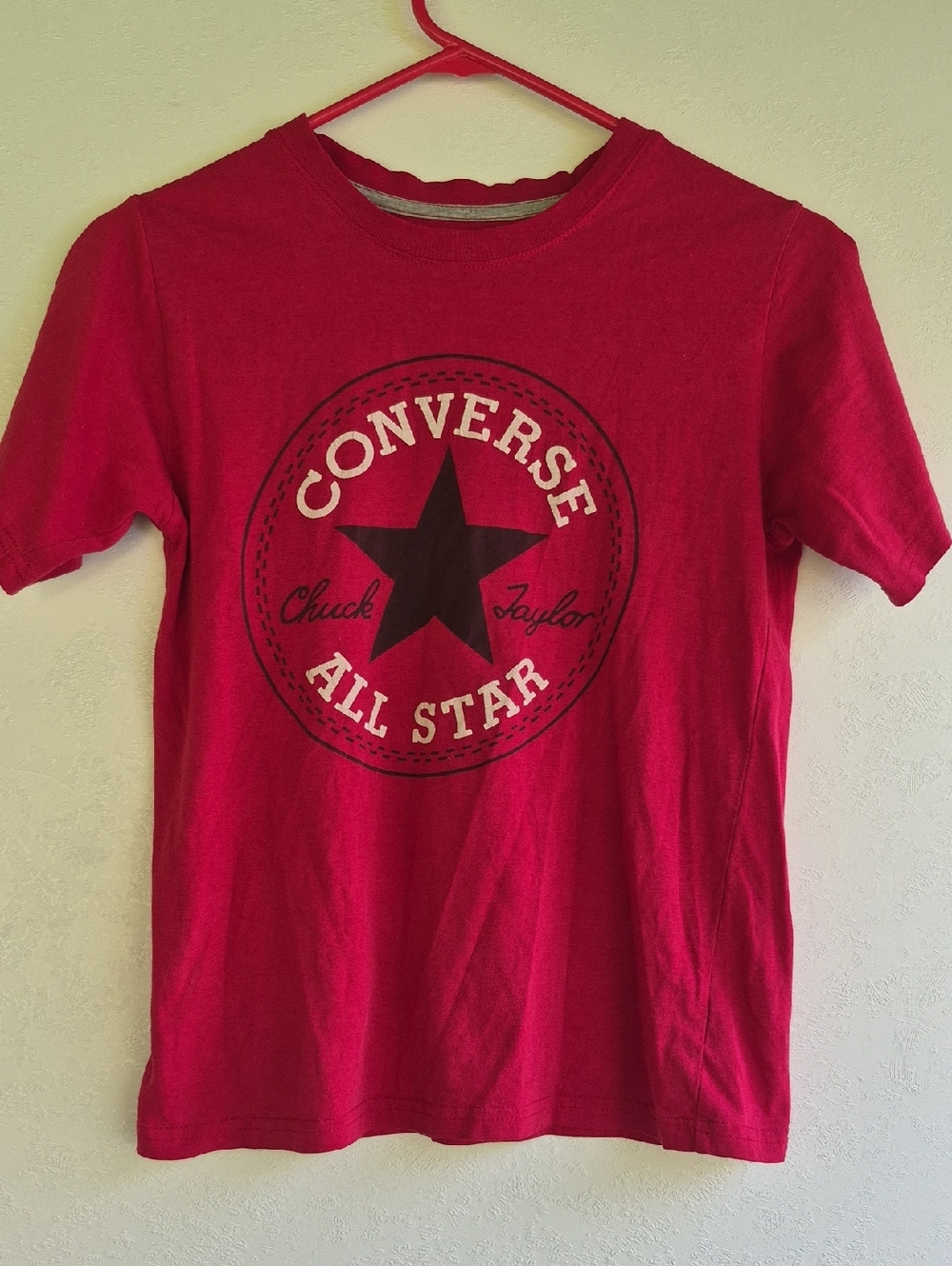Converse Kids Bright Red All Star Logo Tee